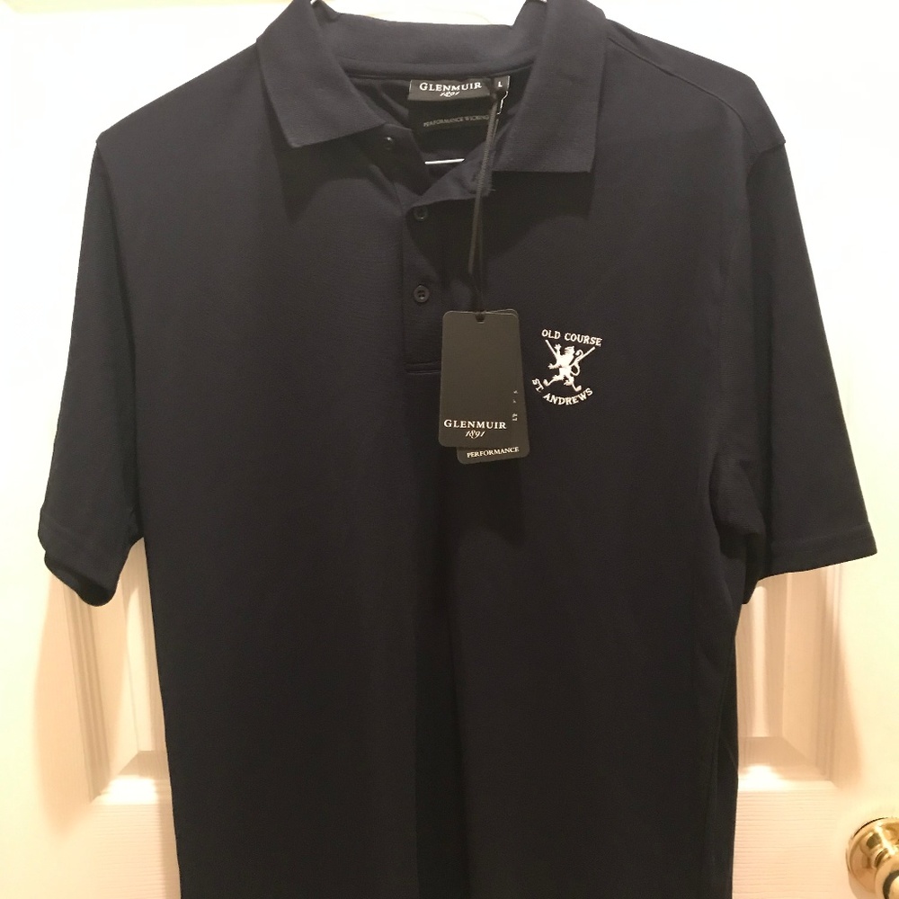 NWT Old Course St Andrews Golf Shirt Large